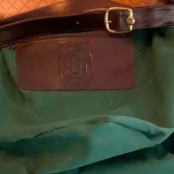 NWT Marino Orlando shoulder/sling/crossbody leather bucket bag. - Picture 8 of 9